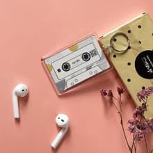 一對優惠【訂製情侶鑰匙圈】掃碼聽歌聽錄音懷舊錄音帶  週年禮物