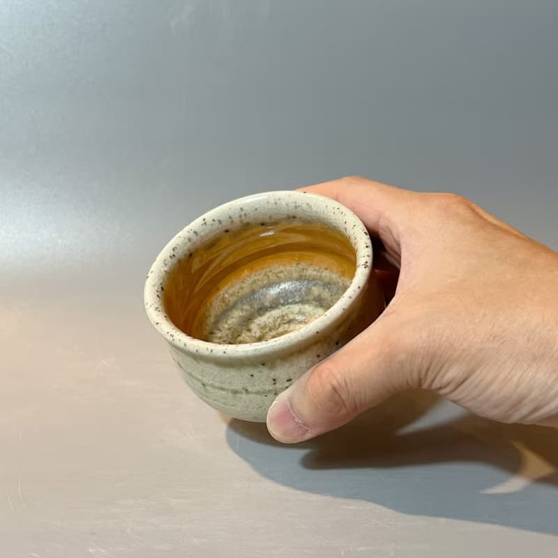 柴燒純瓷土主人杯 / 小平凡手作