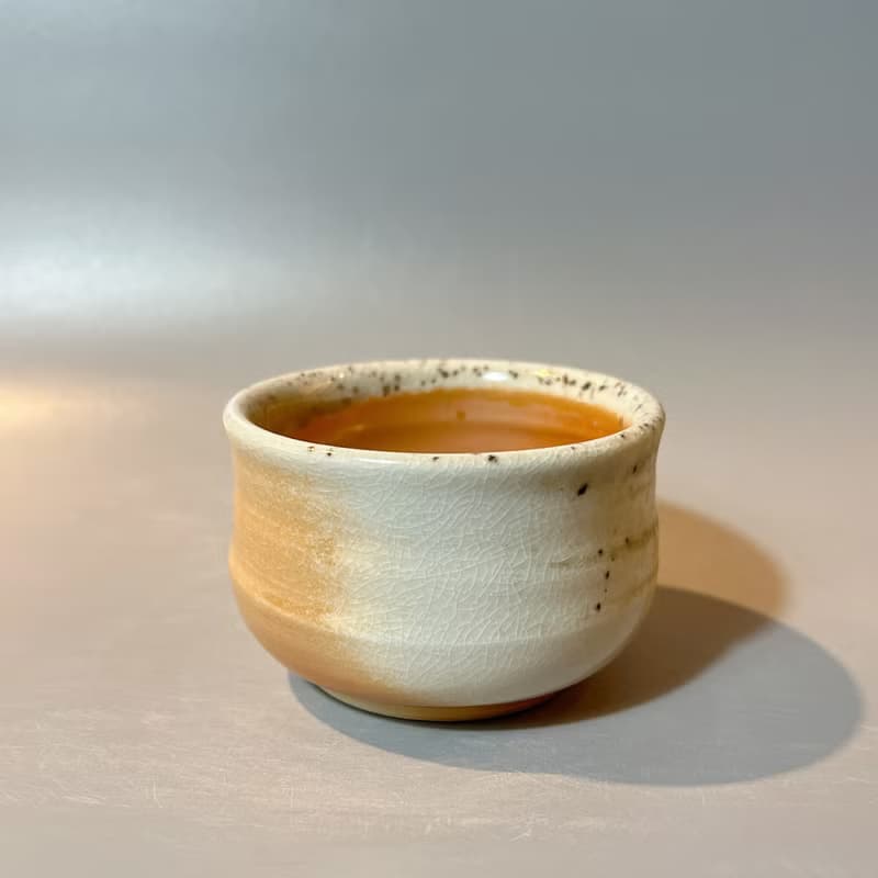 柴燒純瓷土主人杯 / 小平凡手作