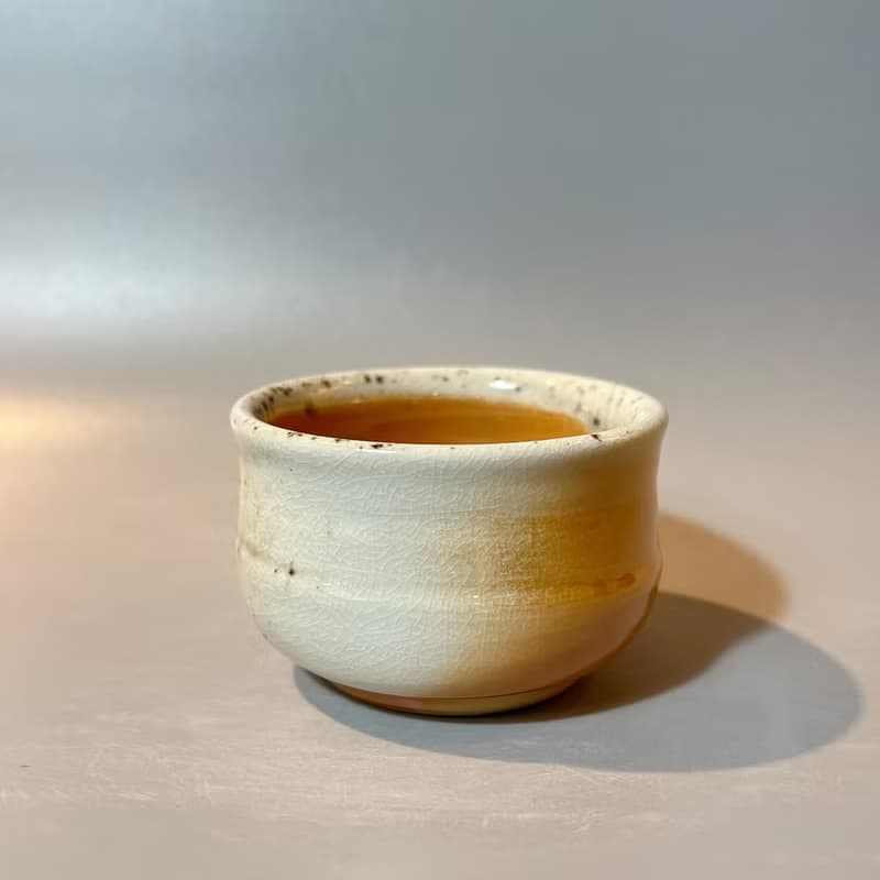 柴燒純瓷土主人杯 / 小平凡手作