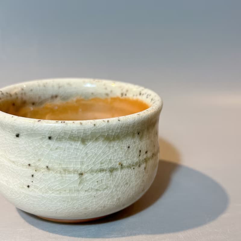 柴燒純瓷土主人杯 / 小平凡手作