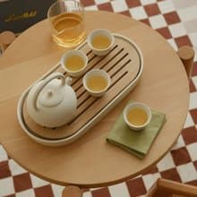 聞說|日式奶油簡約提梁壺家用茶具套裝