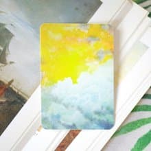 原創風景晨與昏之二日光暖雲 原創繪畫局部白墨PVC防水大貼紙