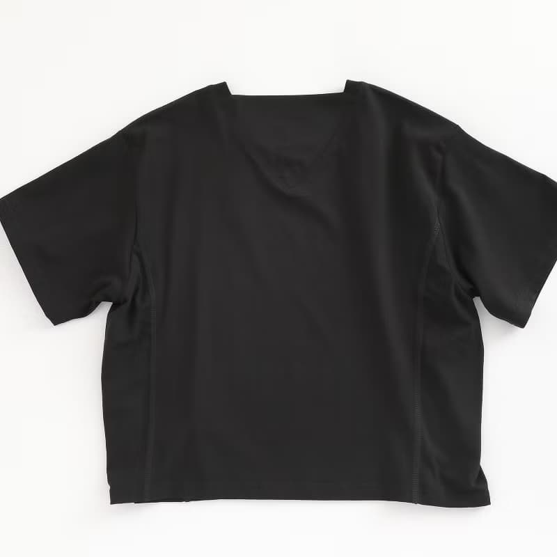 BIR 字母印花寬版棉T 白/黑