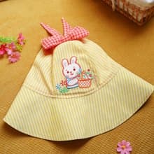 小兔子嗡嗡  復古昭和可愛 花籃遮陽帽 防曬 刺繡