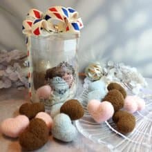 心型巧克力甜點羊毛氈 家居擺飾