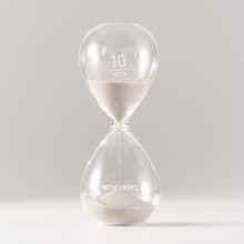 CarryPlus 極簡美學10分鐘沙漏- 永恆灰 10mins Timer