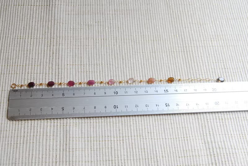 オーバル型トルマリンのブレスレット no.5１４kgf