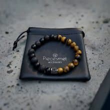 輪影Ring | 迷霧虎眼 x 黑瑪瑙手鍊_天然石 鋯石【夢想守護】