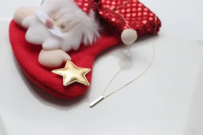14K Stereoscopic Stick Necklace(Small Size) 立體長條項鍊(S)