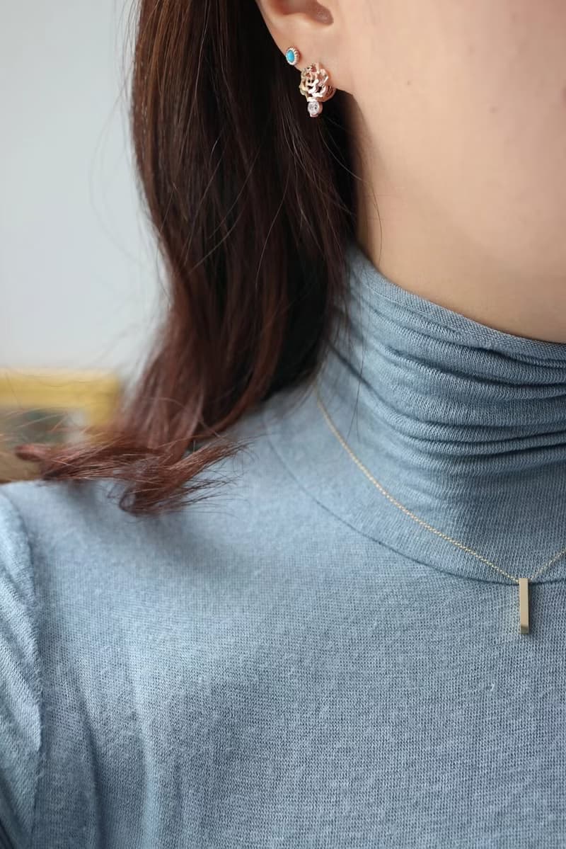 14K Stereoscopic Stick Necklace(Small Size) 立體長條項鍊(S)
