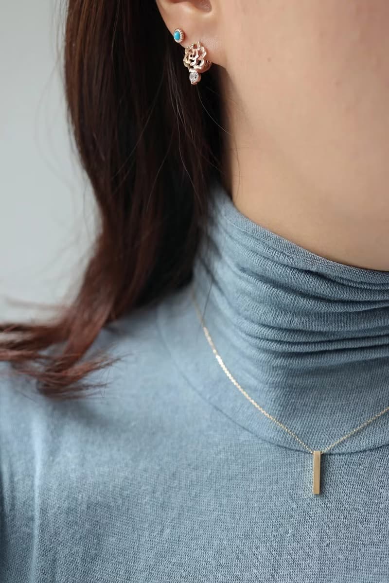 14K Stereoscopic Stick Necklace(Small Size) 立體長條項鍊(S)