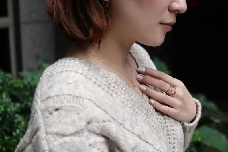 14K Stereoscopic Stick Necklace(Small Size) 立體長條項鍊(S)