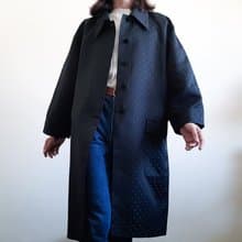 Vintage GENNY by Versace 大衣 夏季波點大衣真絲和滌綸面料