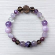 紫色控系列海底輪與頂輪提升優雅水晶手鍊