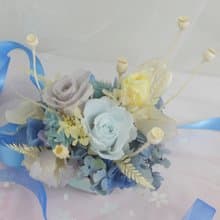海洋風玫瑰永生盆花 結婚捧花永生乾燥花畢業謝師禮物生日畢業禮