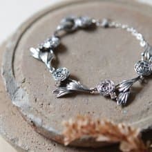 純銀陸蓮花鋯石手鍊