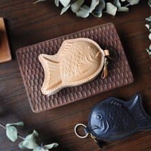 皮革鯛魚燒錢包