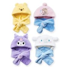 【ONEDER旺達】三麗鷗 酷洛米帽子圍巾 迪士尼 冰雪奇緣帽子圍巾