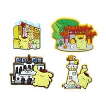 【漫遊台灣 X 三麗鷗】布丁狗 PVC磁鐵+行李箱貼紙