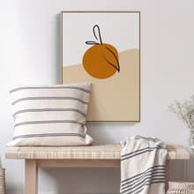 幾何 • 柑仔 - 橘子/暖色/家居/民宿/咖啡廳/工作室/佈置/掛畫