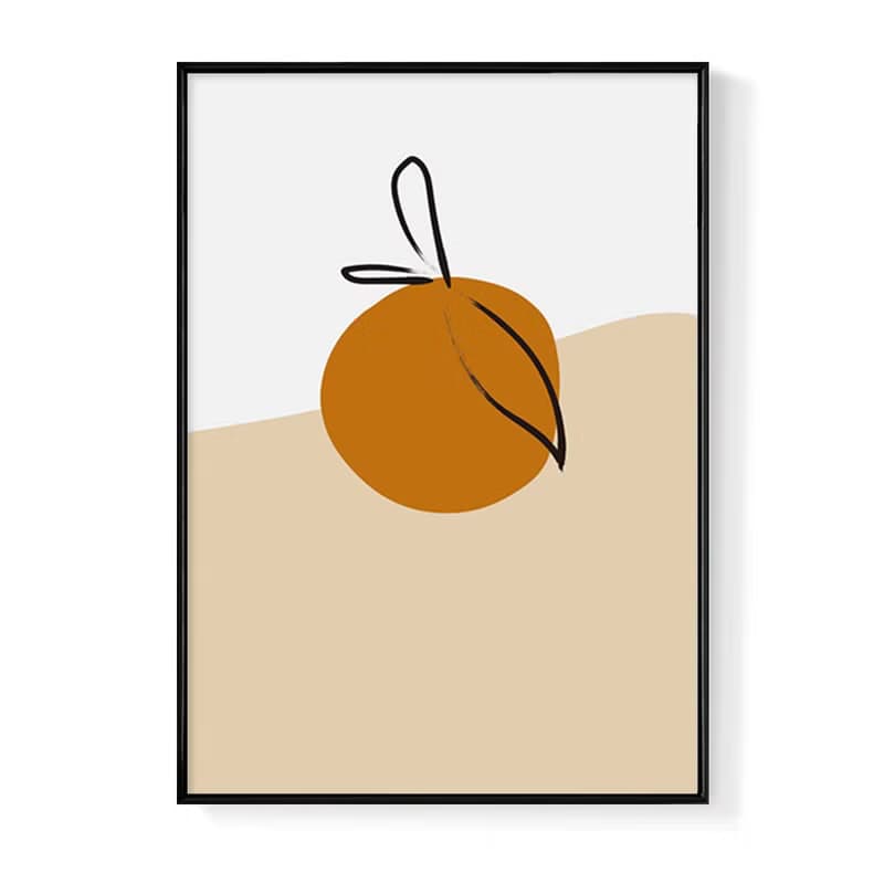 幾何 • 柑仔 - 橘子/暖色/家居/民宿/咖啡廳/工作室/佈置/掛畫