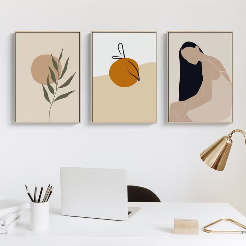 幾何 • 柑仔 - 橘子/暖色/家居/民宿/咖啡廳/工作室/佈置/掛畫