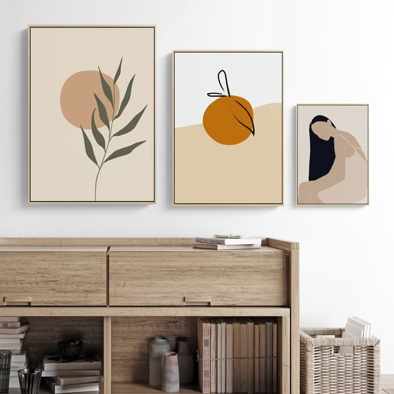 幾何 • 柑仔 - 橘子/暖色/家居/民宿/咖啡廳/工作室/佈置/掛畫