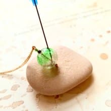夜光精油香水擴香瓶包金項鍊
