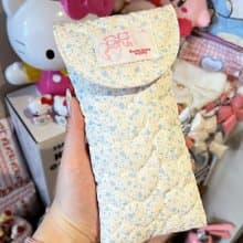 Sweetstore Supply原創可愛甜美清新藍奶牛收納魔術貼粘貼筆袋