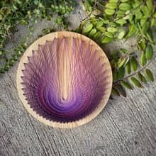 Stringart  藝術作品 -紫火重生