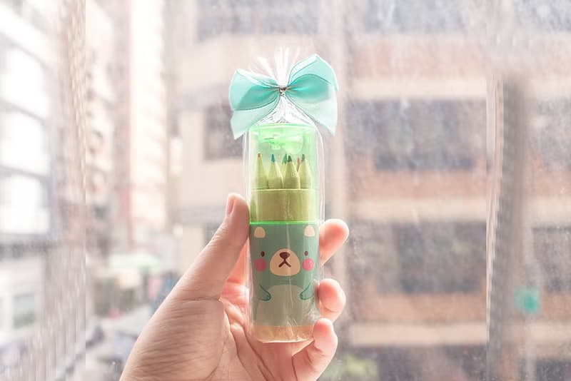 (有包裝)可愛mini小熊12色彩色鉛筆(迷你隨身筒)畫圖 獎勵 兒童節