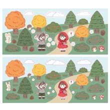 fairy tale of a red hat - cute seal sticker (haeparine)