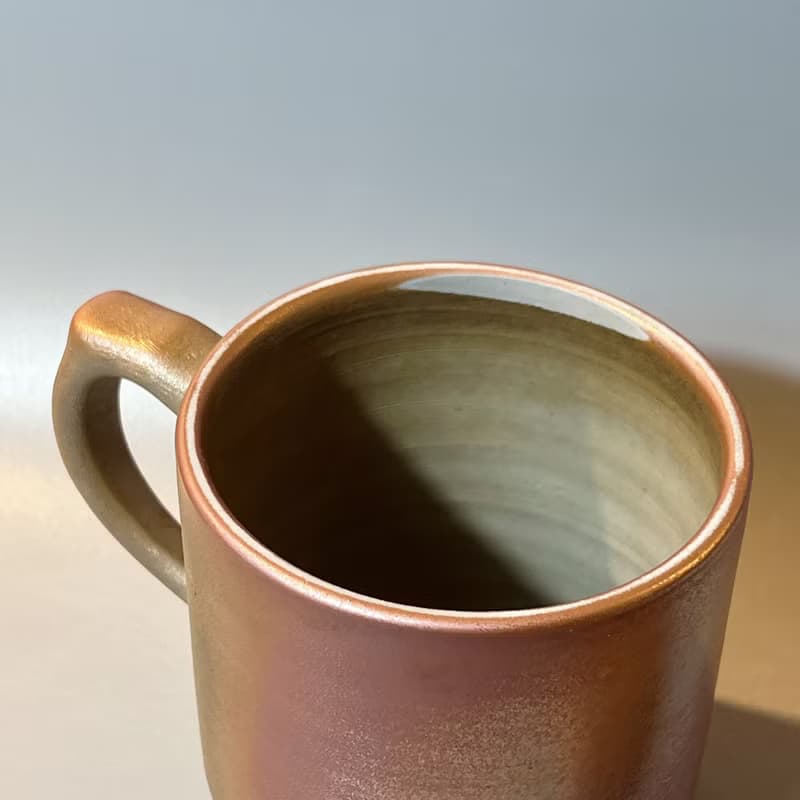 柴燒500cc有蓋馬克杯 / 啤酒杯 / 小平凡手作