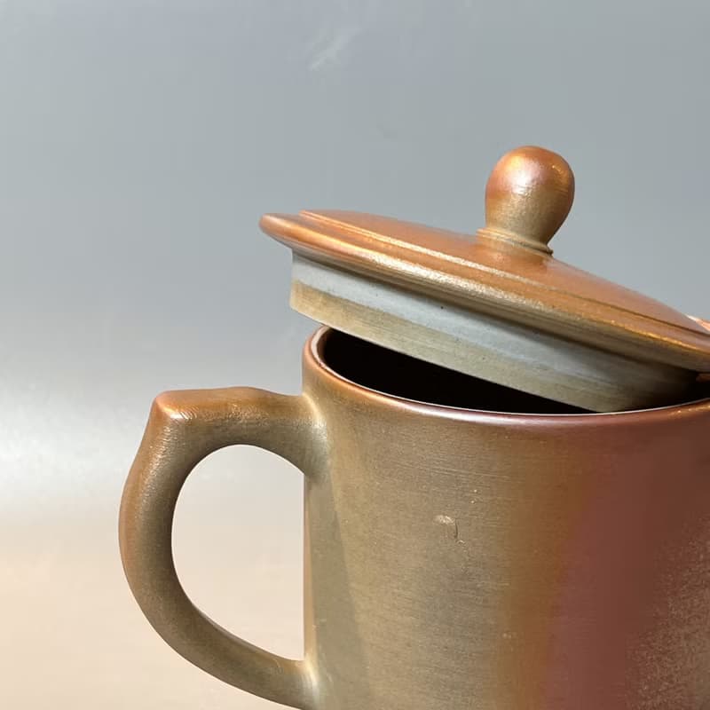 柴燒500cc有蓋馬克杯 / 啤酒杯 / 小平凡手作
