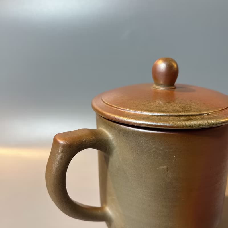 柴燒500cc有蓋馬克杯 / 啤酒杯 / 小平凡手作