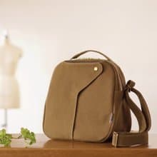 ショコラ / ブラウンベージュ × カーキ 【受注制作】 Trocco 帆布バッグ