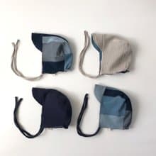 一塊一塊拼成夢想藍圖 | 牛仔拼接雙面鴨舌Baby嬰兒帽