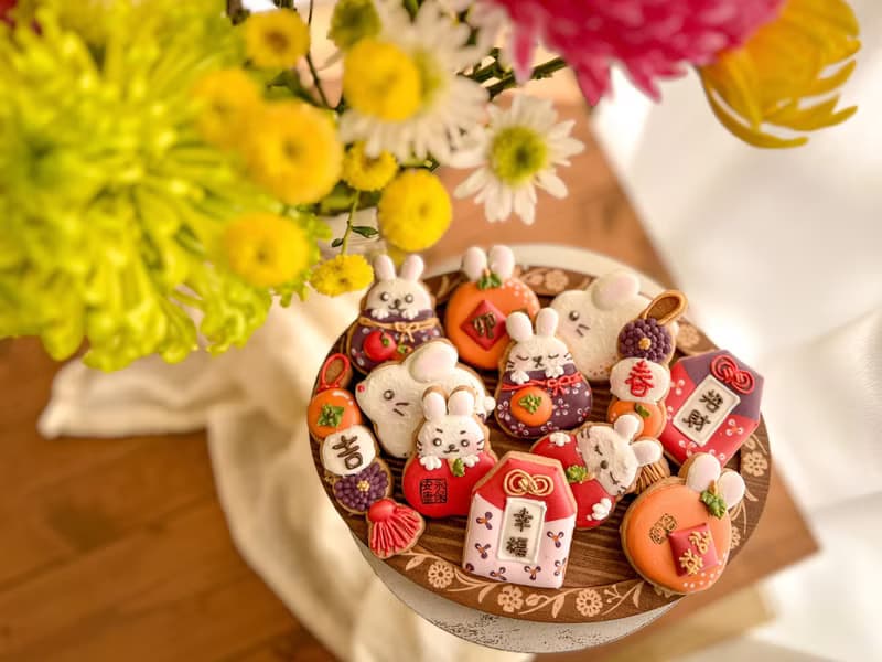 春花兔兔收涎糖霜餅乾