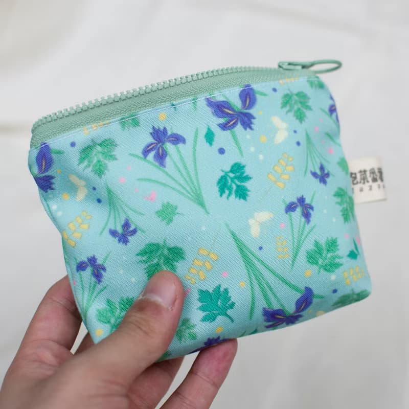 【萬用拉鍊袋_小】零錢包_小物包_菖蒲與艾草