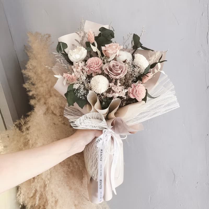 伯爵奶茶系列 永生花束