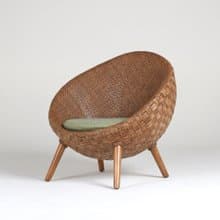 藤椅-原木色-球體造型/室內椅/Indoor