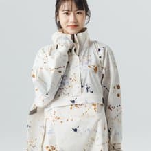 KiU 空氣感5秒快穿套頭式雨衣 - 渲彩雲白 - 渲白一般尺寸