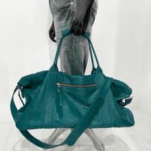 Snakeskin Weekender Duffle Bag Leather Weekender Bag Snakeskin Travel Bag