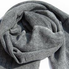 喀什米爾Cashmere 針織圍巾 純羊毛圍巾 手織圍巾 編織圍巾-條紋