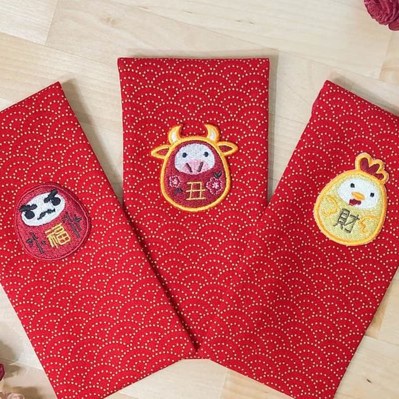 【達摩 紅包】燙金印花 刺繡 紅包袋
