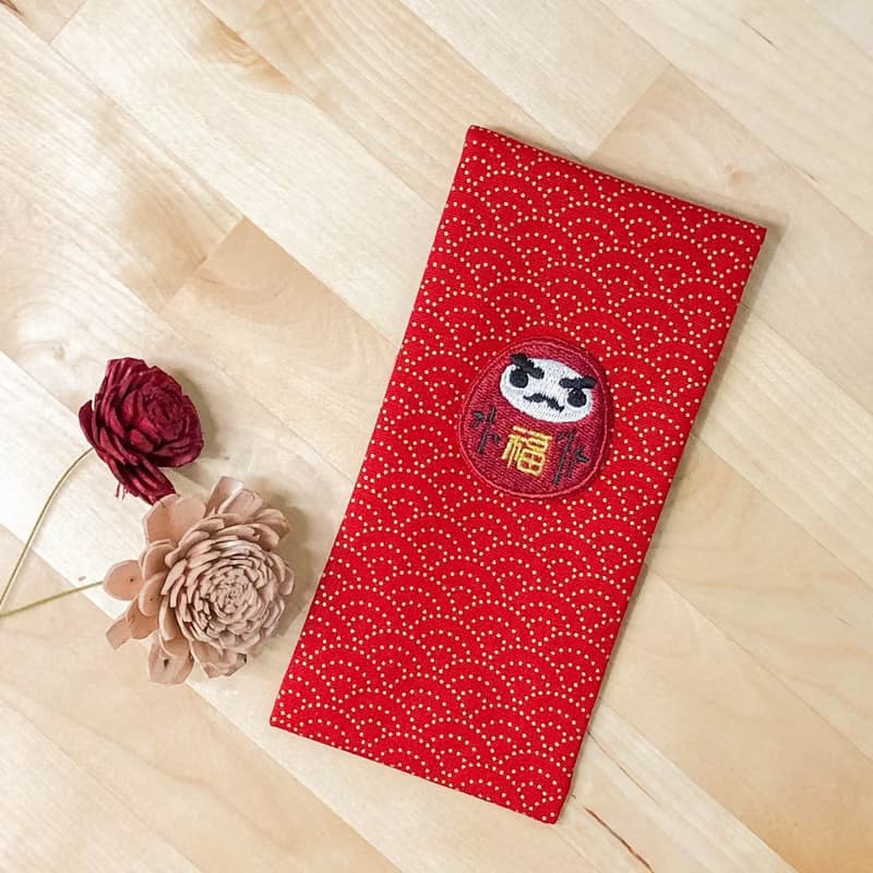 【達摩 紅包】燙金印花 刺繡 紅包袋