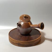 柴燒傳統古樸側把茶壺 / 柴燒茶具  / 小平凡手作
