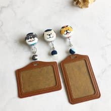 手作好禮 ALL PASS  柴柴伸縮扣環 +卡套 悠遊卡證件套卡夾 