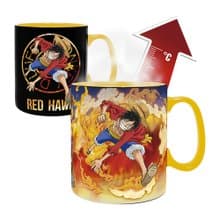 官方授權One Piece Red 魯夫 路飛 薩波感溫變色馬克杯